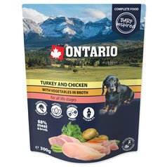 Kapsička Ontario krůtí a kuřecí se zeleninou ve vývaru 12x 300 g