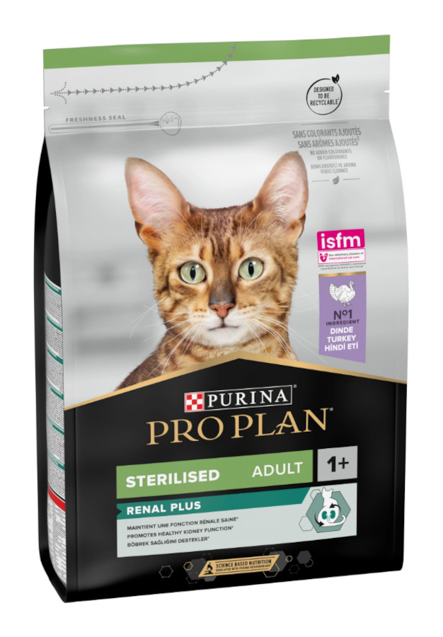 Pro Plan Cat STERILISED Renal Plus Turkey 3 kg