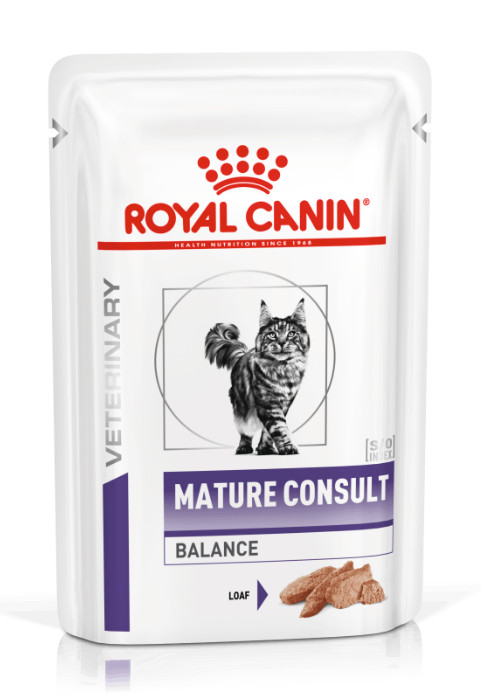 Royal Canin VHN Cat Mature Consult Balance Loaf kapsičky 12x 100 g