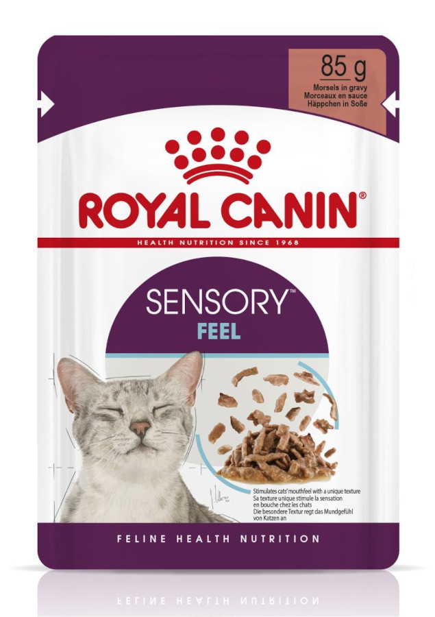 Royal Canin Feline Sensory Feel Gravy 12x 85 g, kapsičky