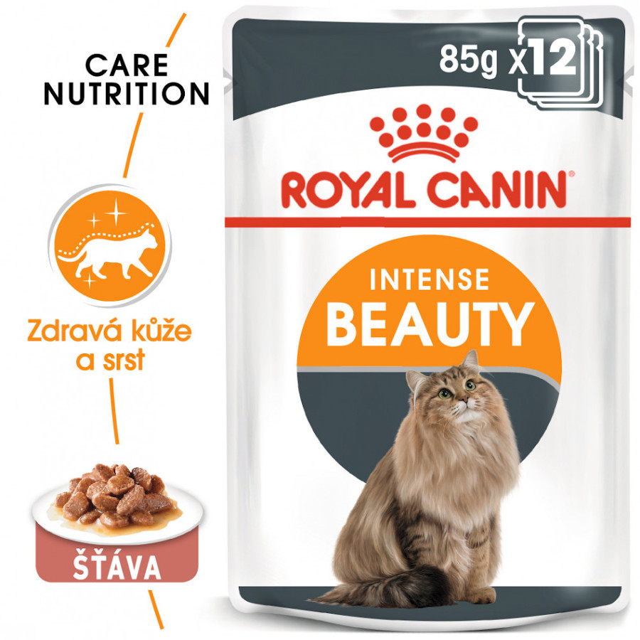 Royal Canin Feline Intense Beauty Gravy 12x 85 g, kapsičky