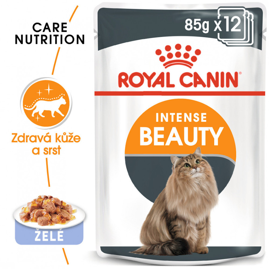 Royal Canin Feline Intense Beauty Jelly 12x 85 g, kapsičky