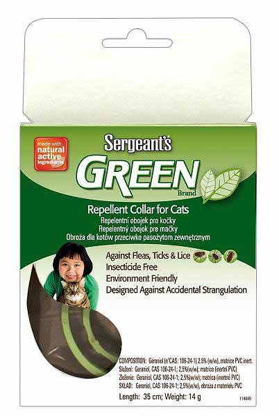 Sergeant's Green repelentní obojek pro kočky 35 cm