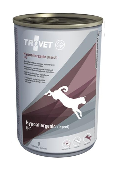 Trovet pes IPD HYPOALLERGENIC INSECT konzerva 400 g