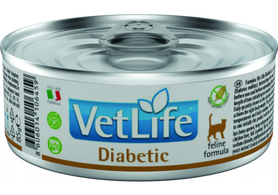 Vet Life Natural Cat Diabetic 85 g konzerva