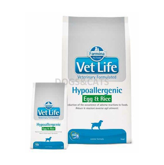 Vet Life Dog Hypoallergenic Egg Rice
