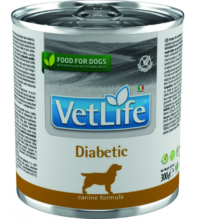 Vet Life Natural Dog Diabetic 300 g konzerva