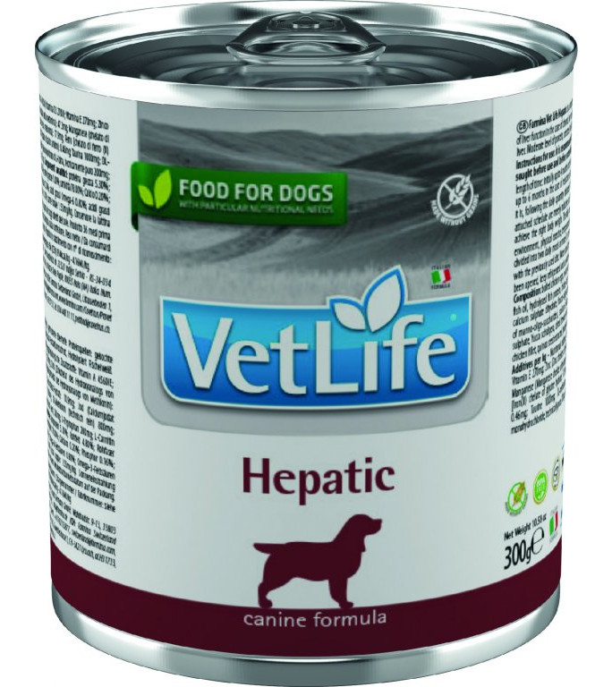 Vet Life Natural Dog Hepatic 300 g konzerva