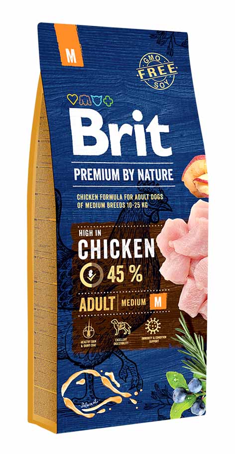 Brit Premium Dog by Nature ADULT M 8 kg