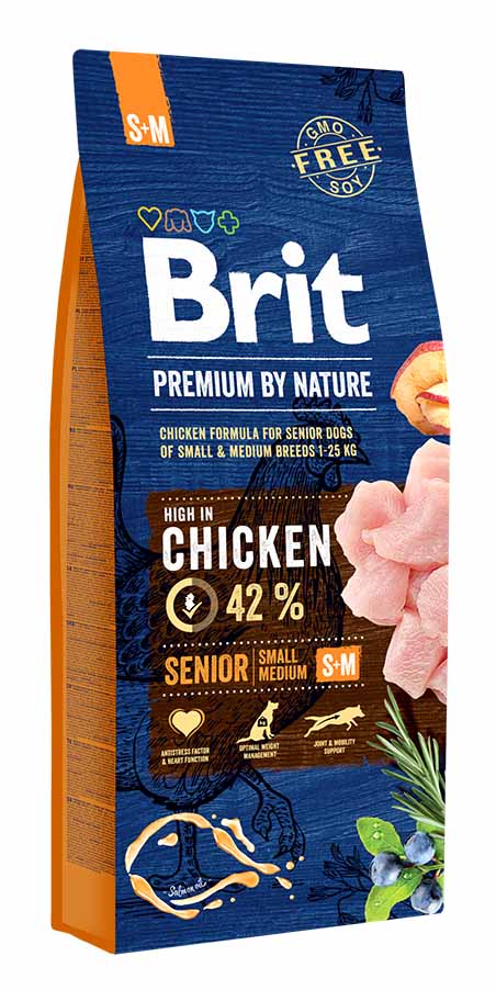 Brit Premium Dog by Nature SENIOR S/M 15 kg