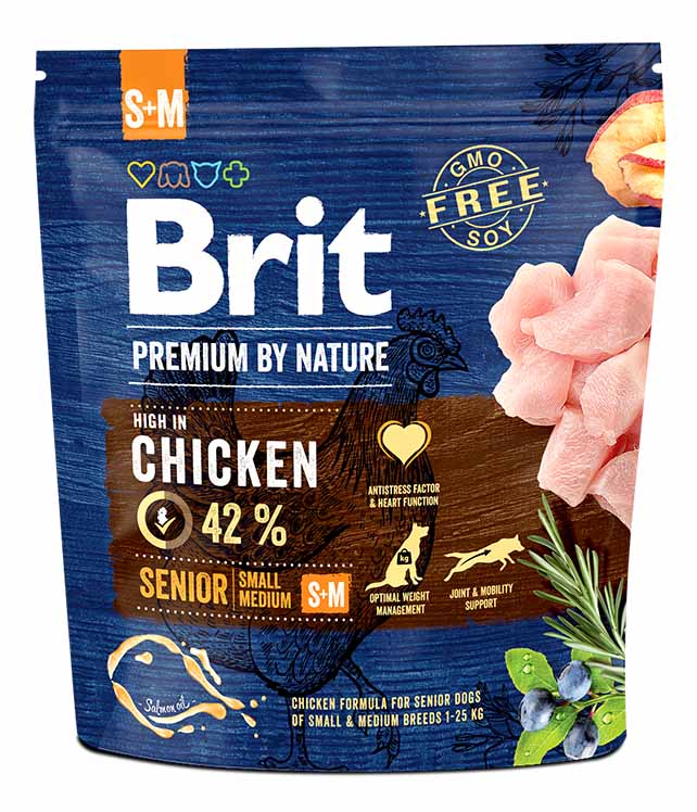 Brit Premium Dog by Nature SENIOR S/M 1 kg