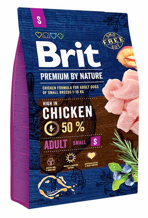 Brit Premium Dog by Nature ADULT S 3 kg