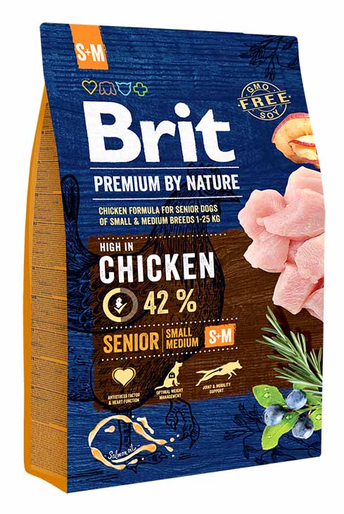 Brit Premium Dog by Nature SENIOR S/M 3 kg