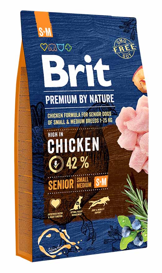 Brit Premium Dog by Nature SENIOR S/M 8 kg