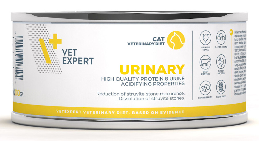 VetExpert VD Urinary Cat 100 g, konzerva
