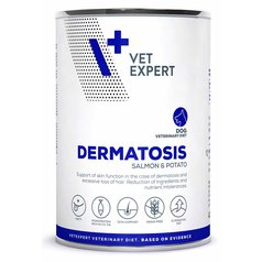 VetExpert VD 4T Dermatosis Salmon & Potato konzerva