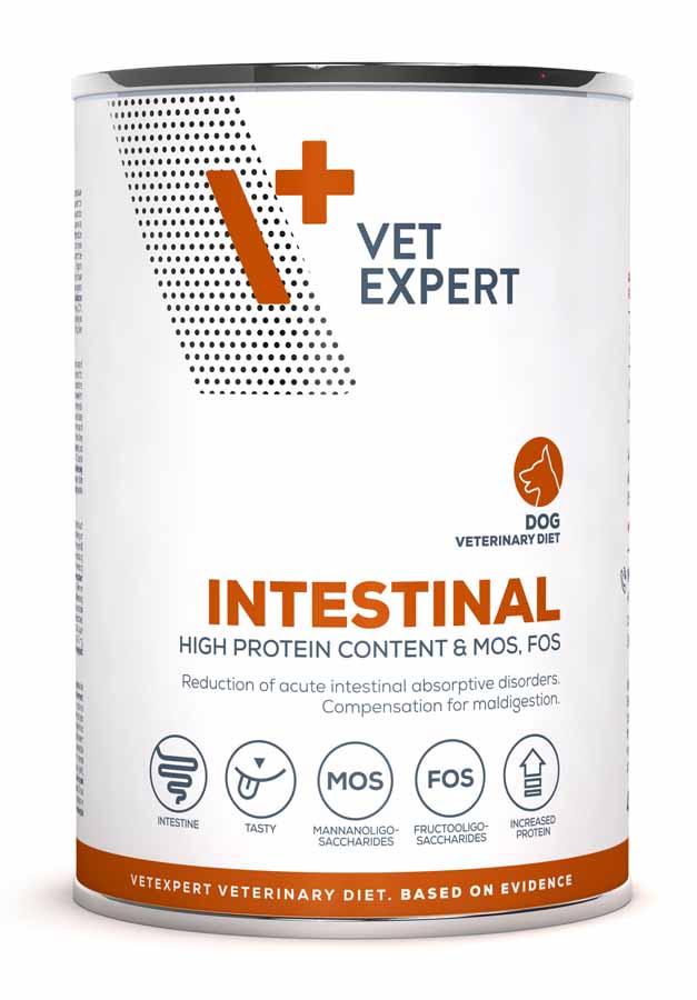 VetExpert VD Intestinal Dog 400 g, konzerva