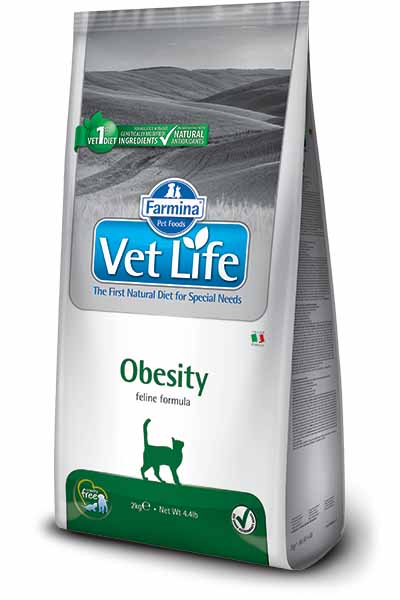 Vet Life Natural Cat Obesity 10 kg + DOPRAVA ZDARMA