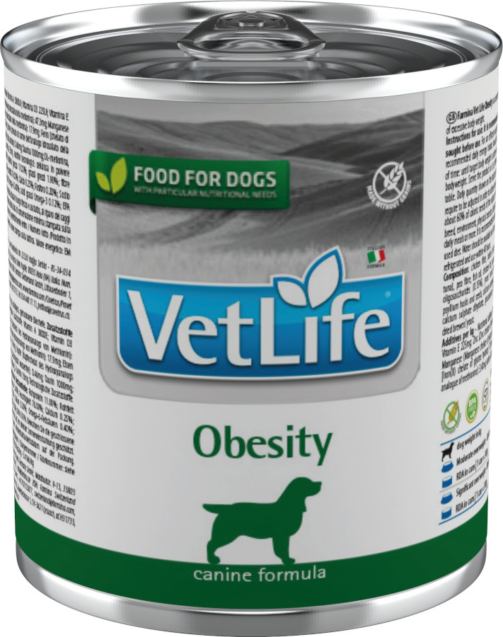 Vet Life Natural Dog Obesity 300 g konzerva