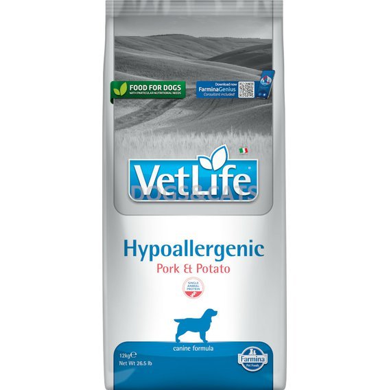Vet Life Dog Hypoallergenic Pork Potato