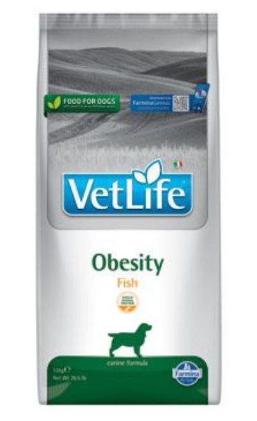 Vet Life Natural Dog Obesity Fish 12 kg