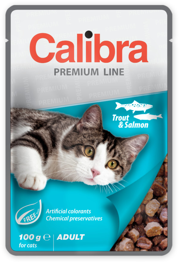 Calibra Cat kapsa TROUT & SALMON 100 g