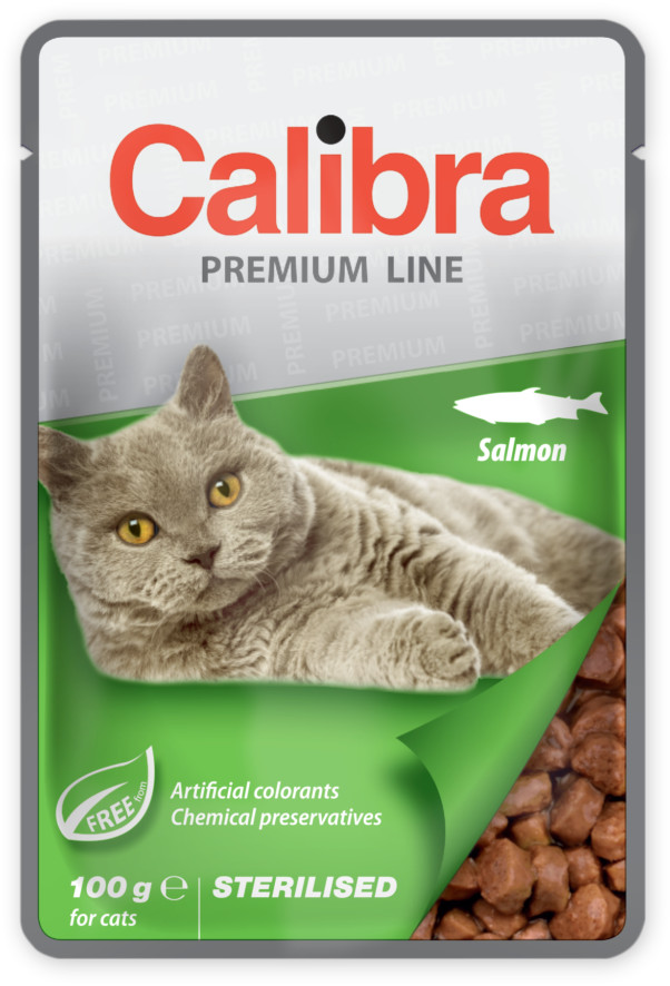 Calibra Cat kapsa Sterilised SALMON 10x 100 g