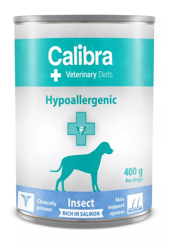 Calibra VD Dog Hypoallergenic Insect & Salmon 400 g konzerva