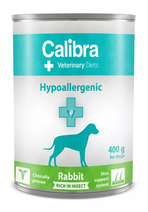 Calibra VD Dog Hypoallergenic Rabbit & Insect 400 g konzerva
