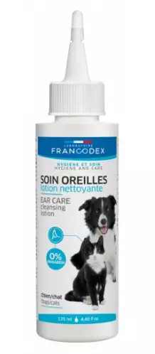 Francodex čisticí roztok na uši pro psy a kočky 125 ml