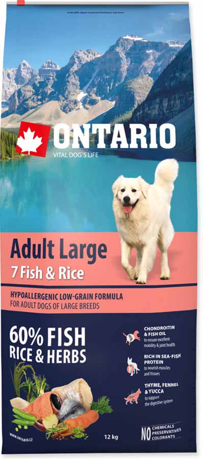 Ontario Adult Large Fish & Rice 24 kg