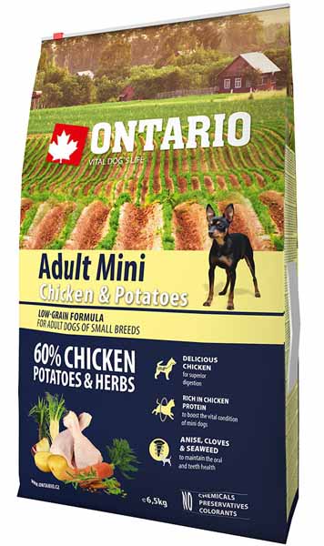 Ontario Adult Mini Chicken & Potatoes 2,25kg