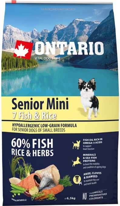 Ontario Senior Mini Fish & Rice 13 kg
