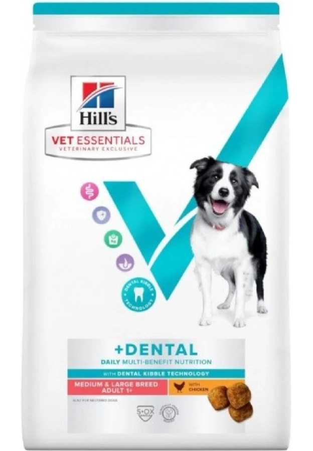 Hills Vet Essentials Canine Multi Benefit Adult Dental M/L Chicken 2 kg